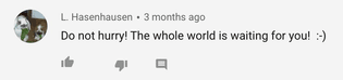 ​found this comment on a video of some swans crossing the street. wow.