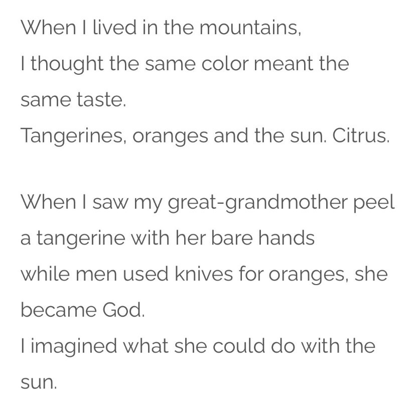 oranges and the sun
