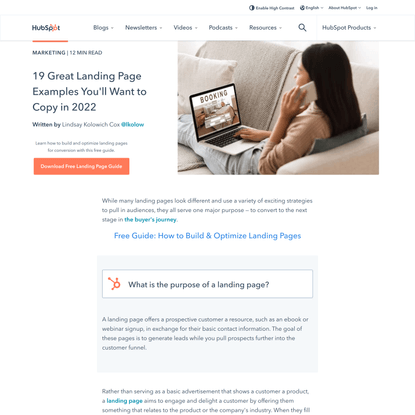 19 Great Landing Page Examples You’ll Want to Copy in 2022
