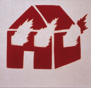 David Wojnarowicz, burning house (1979)
