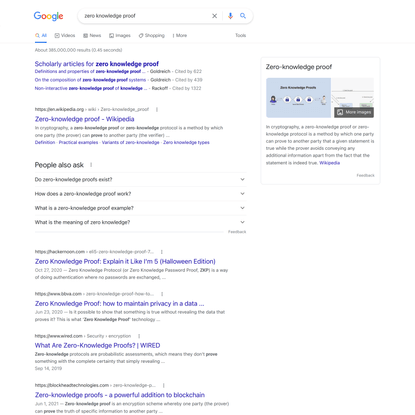 zero knowledge proof - Google Search