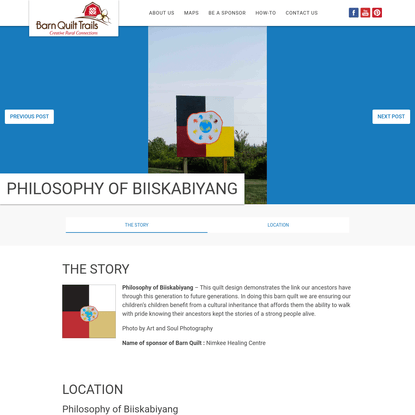 Philosophy of Biiskabiyang - Barn Quilt Trails