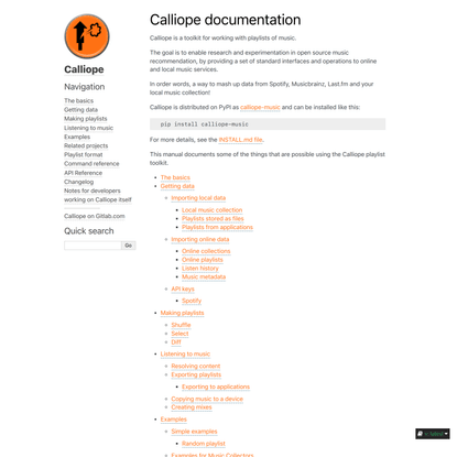Calliope documentation — Calliope documentation