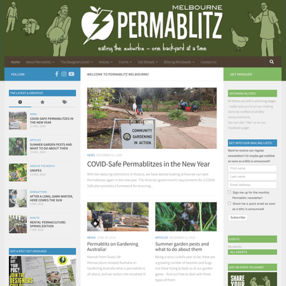 Permablitz Melbourne - Eating the suburbs - one backyard at a time!