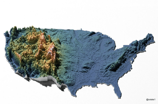 US topography