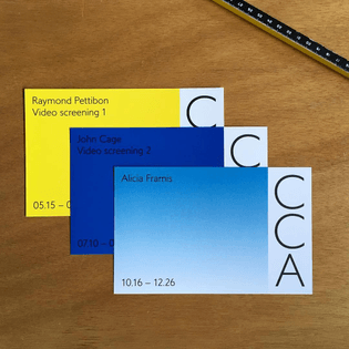 1, 2, 3... CCA Gallery cards design #ccagallery #ccakitakyushu