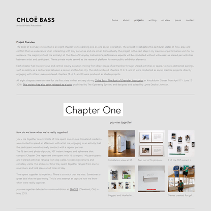The Book of Everyday Instruction — Chloë Bass