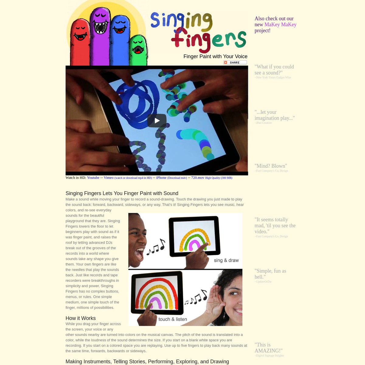 Singing Fingers Finger Paint with Sound — Are.na