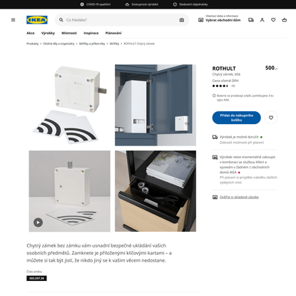 ROTHULT Chytrý zámek, bílá - IKEA