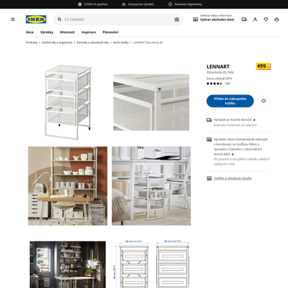LENNART Zásuvkový díl, bílá - IKEA