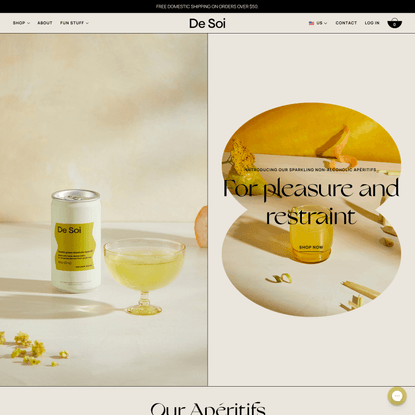 De Soi | Non-alcoholic apéritifs made with natural adaptogens
