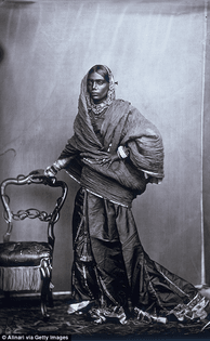 Maharaja Ram Singh II who ruled Jaipur was a keen photographer. One of his photographic subjects was the wives in his harem. He married 12 times. His wives were in purdah (screened from men and strangers) so these images gave a rare view of the women in his life.