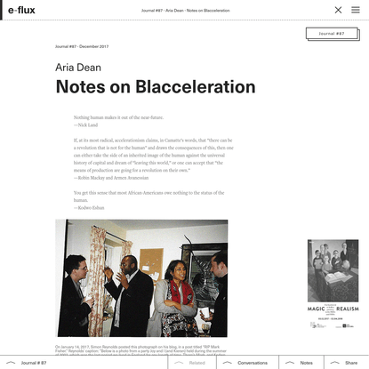 Notes on Blacceleration