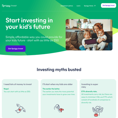 Spriggy Invest | Start investing for your kids future