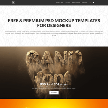 Mockups by GK Сreative 😍 Premium &amp; Free PSD Mockup Templates
