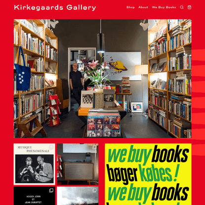 Welcome at Kirkegaards Antikvariat - Gallery, Bookstore and Webshop