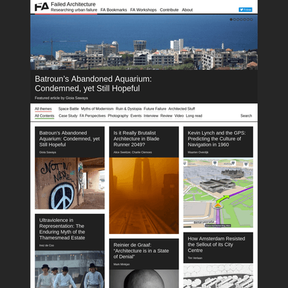 Failed Architecture - Researching urban failure