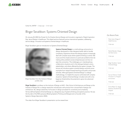 Birger Sevaldson: Systems Oriented Design