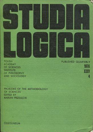 Cover of Studia Logica - 1976 XXXV 4