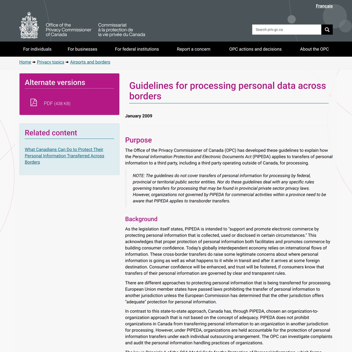 Office of the Privacy Commissioner Canada — Are.na