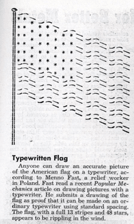 Typewritten Flag