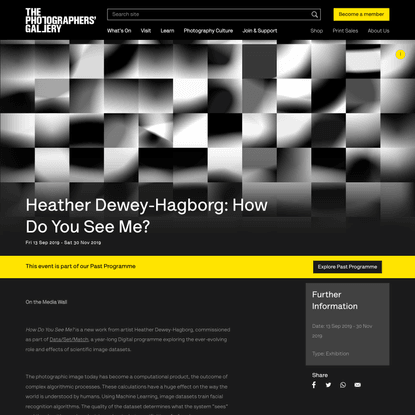 Heather Dewey-Hagborg: How Do You See Me?
