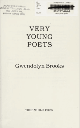 Very Young Poets by Gwendolyn Brooks