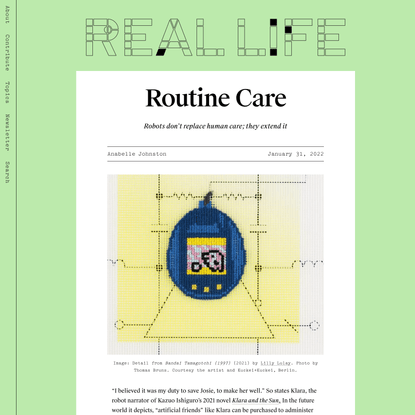Routine Care — Real Life