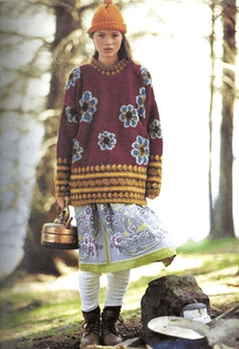 Kate Moss, Rowan Knitting Book, c.1990