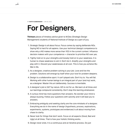 For Designers,