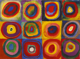 Kandinsky Circles in Concentric Circles
