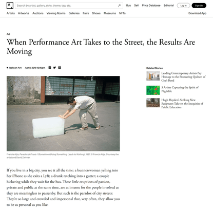 When Performance Art Takes to the Street, the Results Are Moving