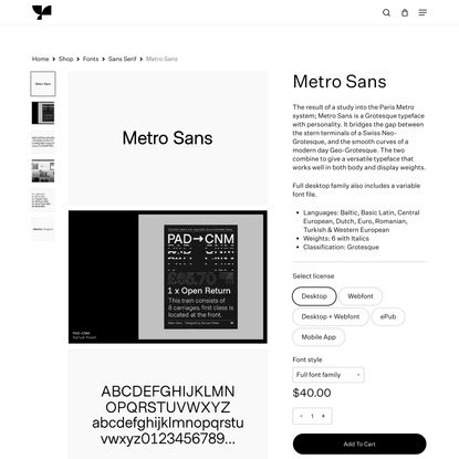 Metro Sans — Supply.Family