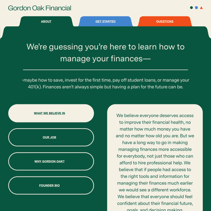 Gordon Oak Financial | About