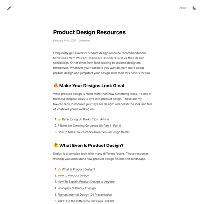 Product Design Resources