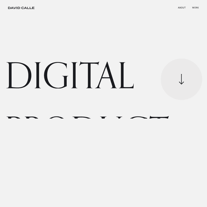 David Calle | Digital Product Designer