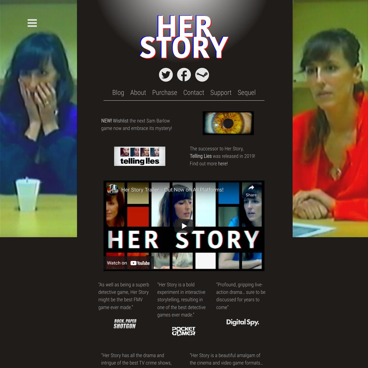 A Video Game About a Woman Talking to the Police - HER STORY | Are.na