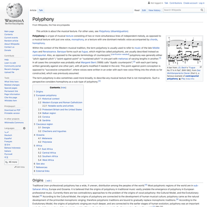 Polyphony - Wikipedia