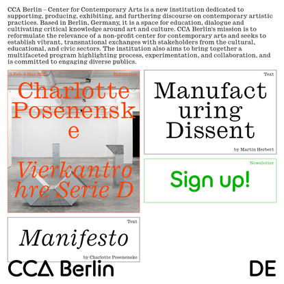 CCA Berlin – Center for Contemporary Arts