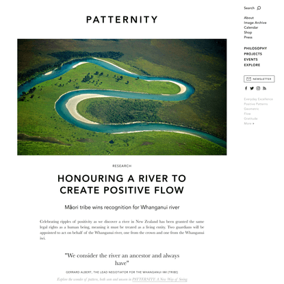 Honouring a river to create positive flow