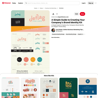 Eine einfache Anleitung zum Erstellen des Brand Identity Kits Ihres Unternehmens,… | Corporate identity inspiration, Corpora...