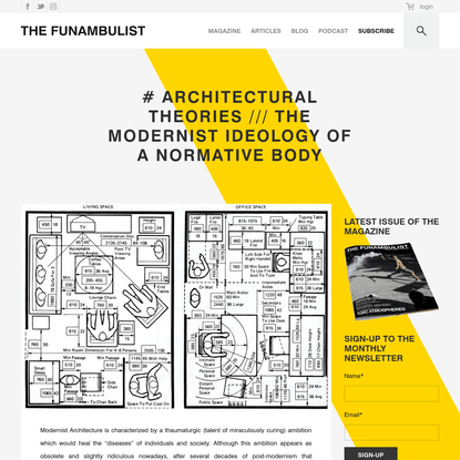 # ARCHITECTURAL THEORIES /// The Modernist Ideology of a Normative Body - THE FUNAMBULIST MAGAZINE