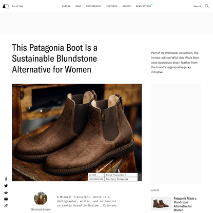 Patagonia Made a Sustainable Blundstone Alternative for Women