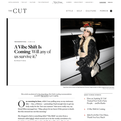 A Vibe Shift Is Coming