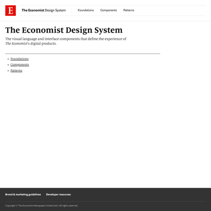 The Economist Design System