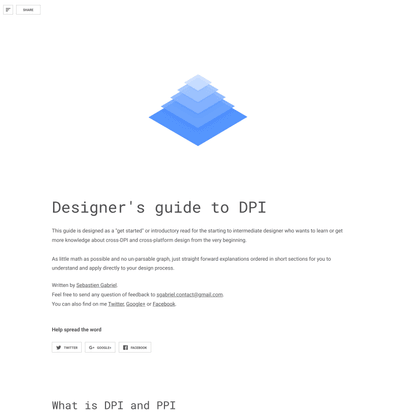 Designer’s guide to DPI