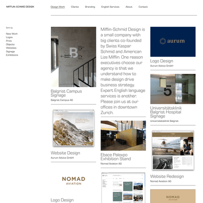 Design Work - English