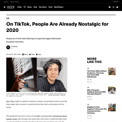 On TikTok, People Are Already Nostalgic for 2020