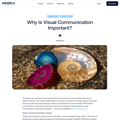 Why is Visual Communication Important? - Hoopla