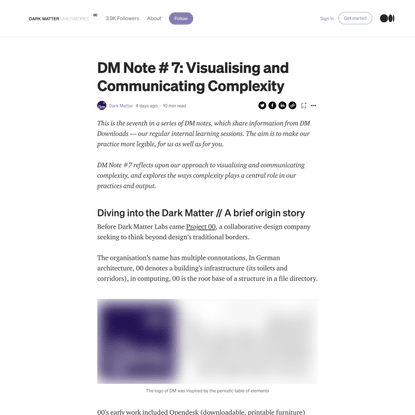 DM Note # 7: Visualising and Communicating Complexity